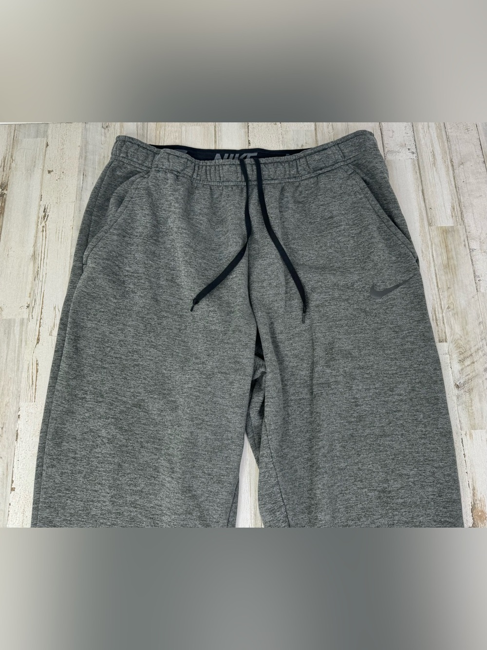 Nike Men's Gray Sweatpants Size XL Elastic Waist Activewear - Picture 2 of 10